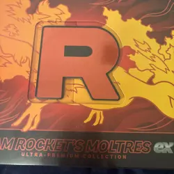 Pokemon Team Rocket's Moltres ex Ultra Premium Collection UPC - packaging tear - Image 2