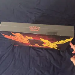 Pokemon Team Rocket's Moltres ex Ultra Premium Collection UPC - packaging tear - Image 3