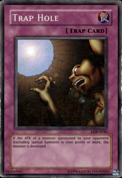 Trap Hole - Super Rare LOB-E046 - HP - YuGiOh - Image 1
