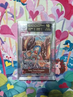 BGS 10 BLACK LABEL 2023 ONE PIECE PROMO 3 ON 3 TOP PRIZE #006 TONY TONY CHOPPER - Image 1