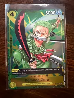 One Piece TCG Roronoa Zoro P-042 Event Pack Vol 3 Promo Foil English Parallel - Image 1