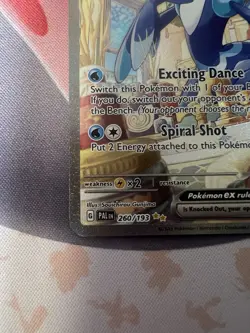 Pokemon TCG Quaquaval EX Scarlet & Violet Paldea Evolved Holo Card 260/193 NM - Image 3