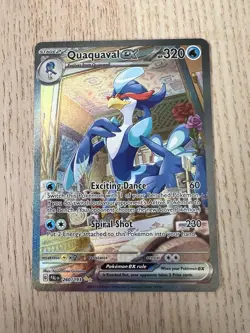 Pokemon TCG Quaquaval EX Scarlet & Violet Paldea Evolved Holo Card 260/193 - Image 1