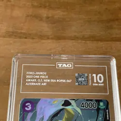 2023 TAG 10 One Piece Awakening of The New Era Zoro-Juurou #OP05-067 RANK 1 TAG - Image 3