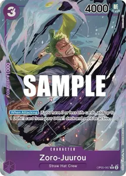 Zoro-Juurou (Alternate Art) OP05-067 Awakening of the New Era Foil - Image 1