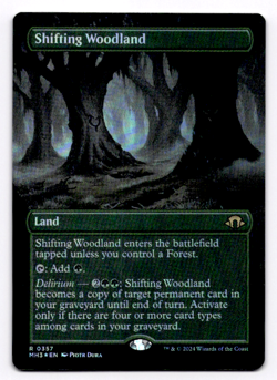 Shifting Woodland (Borderless) MH3 357 - Foil - NM - Magic the Gathering - Image 1