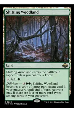 1x MTG Shifting Woodland - MH3 Rare Land! NM Mint! Ships fast! - Image 1