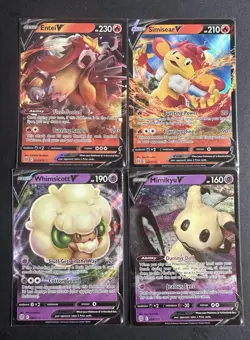 Pokemon TCG Sword And Shield Mixed V Lot 21 Total Cards NM Condition (F) - Image 3