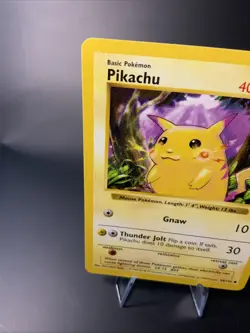 Pikachu 58/102 Shadowless RED CHEEKS NM Base Set Vintage Pokemon Card WOTC 1999 - Image 3