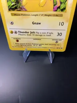 Pikachu 58/102 Shadowless RED CHEEKS NM Base Set Vintage Pokemon Card WOTC 1999 - Image 5