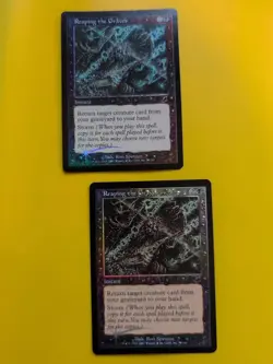 Reaping the Graves x2 Instant MTG FOIL Shooting Star. Scourge 2003 2 Card. - Image 1