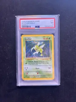 PSA Graded Scyther 1999 Jungle 10/64 Pokemon Card - Image 1