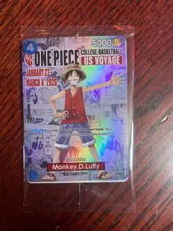 One Piece Monkey D Luffy US Voyage Card 2026 - Image 1
