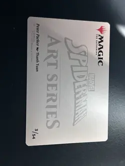 Spider-Man Peter Parker Art Card 3/54 Art Series English Magic Non-Foil MTG - Image 2