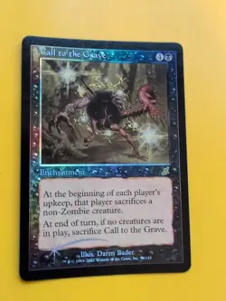 Call to the Grave. rare Enchantment MTG FOIL Shooting Star. Scourge 2003 Card. - Image 3