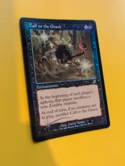 Call to the Grave. rare Enchantment MTG FOIL Shooting Star. Scourge 2003 Card. - Image 4