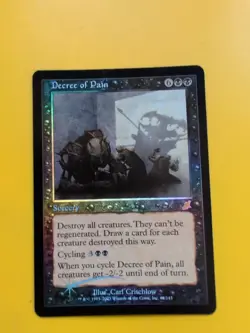 Decree of PAin. Sorcery rare MTG FOIL Shooting Star. Scourge 2003 Card. - Image 1