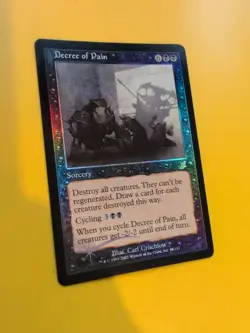 Decree of PAin. Sorcery rare MTG FOIL Shooting Star. Scourge 2003 Card. - Image 4