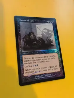 Decree of PAin. Sorcery rare MTG FOIL Shooting Star. Scourge 2003 Card. - Image 5