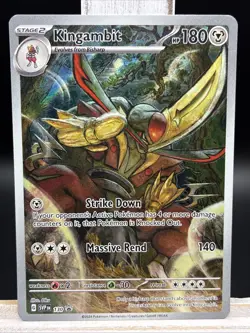 ✨Kingambit 130 Sv: Scarlet & Violet Promo Cards Holo Illustration Rare✨ - Image 1