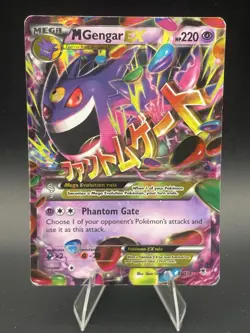 Pokemon TCG XY: Phantom Forces Mega M Gengar EX Holo Card 35/119 HP - Image 1