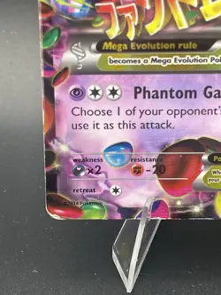 Pokemon TCG XY: Phantom Forces Mega M Gengar EX Holo Card 35/119 HP - Image 2