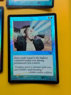 Rush of Knowledge playset Sorcery MTG FOIL Shooting Star. Scourge 2003 4 Card. - Image 2