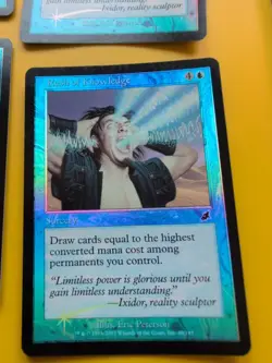 Rush of Knowledge playset Sorcery MTG FOIL Shooting Star. Scourge 2003 4 Card. - Image 3