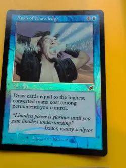 Rush of Knowledge playset Sorcery MTG FOIL Shooting Star. Scourge 2003 4 Card. - Image 5