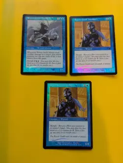 Raven Guild Master & 2 Guild Initiate MTG FOIL Shooting Star.Scourge 2003 3 Card - Image 1