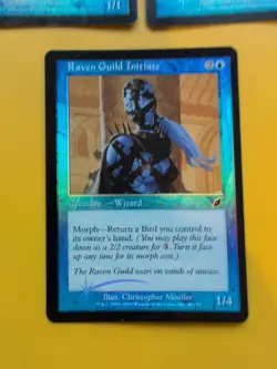 Raven Guild Master & 2 Guild Initiate MTG FOIL Shooting Star.Scourge 2003 3 Card - Image 2