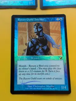 Raven Guild Master & 2 Guild Initiate MTG FOIL Shooting Star.Scourge 2003 3 Card - Image 3