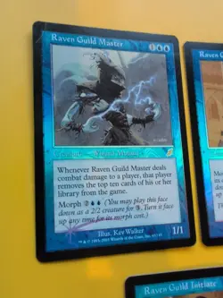 Raven Guild Master & 2 Guild Initiate MTG FOIL Shooting Star.Scourge 2003 3 Card - Image 4