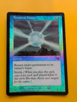 Temporal Fissure. Sorcery MTG FOIL Shooting Star. Scourge 2003 Card. - Image 1