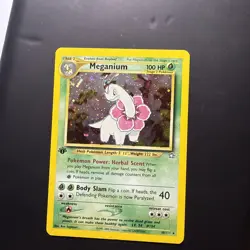 [LP] 1st Edition Meganium Holo Neo Genesis - 2000 - #10/111 - Pokemon Card - Image 4