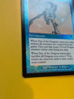 Day of the Dragons. Rare Enchantment MTG FOIL Shooting Star. Scourge 2003 Card. - Image 5