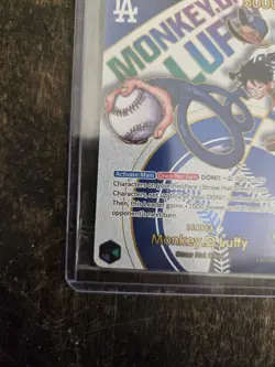 One Piece x Dodgers Collaborative Promo Card Monkey D. Luffy (Sealed) - Image 3