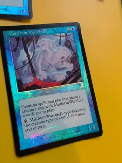 Mistform Warchief x3 illusion MTG FOIL Shooting Star. Scourge 2003 3 Card. - Image 3