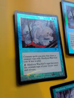 Mistform Warchief x3 illusion MTG FOIL Shooting Star. Scourge 2003 3 Card. - Image 5