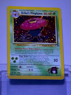2000 Pokemon ERIKA'S VILEPLUME Gym Heroes HOLO BLEED Misprint ERROR Card 5/132 - Image 2