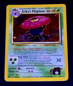2000 Pokemon ERIKA'S VILEPLUME Gym Heroes HOLO BLEED Misprint ERROR Card 5/132 - Image 3