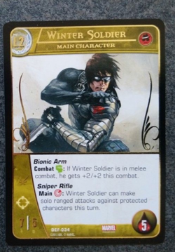 Vs System 2PCG LCG Official Upper Deck Winter Soldier Foil Promo Card - Image 1