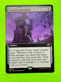 MTG Edge of Eternities - Requiem Monolith - Extended Art - Non-Foil - Image 1