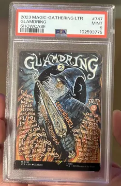 Glamdring Showcase Poster Mint Graded PSA 9 Magic The Gathering MTG - Image 1