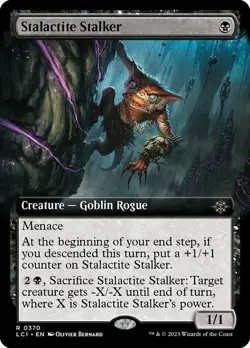 Stalactite Stalker - Extended Art Light Play, English Magic the Gathering MTG Th - Image 1