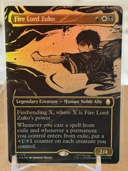 Fire Lord Zuko (Borderless) Rare Foil #315 - NM - MTG TLA Avatar - Image 1