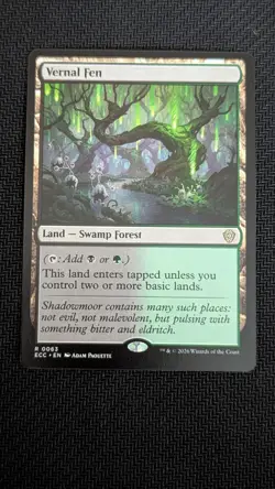 MTG ~ Vernal Fen ~ Lorwyn Eclipsed Commander ~ Near Mint ~ Rare - Image 1