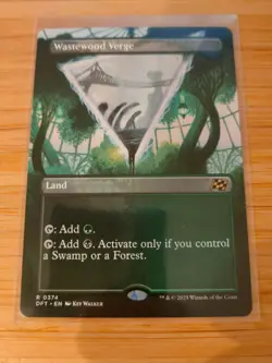 MTG Wastewood Verge (Borderless) 0374 Aetherdrift M/NM Free UK P&P - Image 1