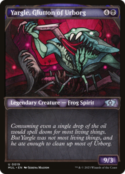 x1 Yargle, Glutton of Urborg MUL MTG 0019 SHOWCASE UNCOMMON M/NM 1x - Image 1