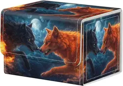 MTG Deck Box for Commander Deck Box Two Wolves - Image 1